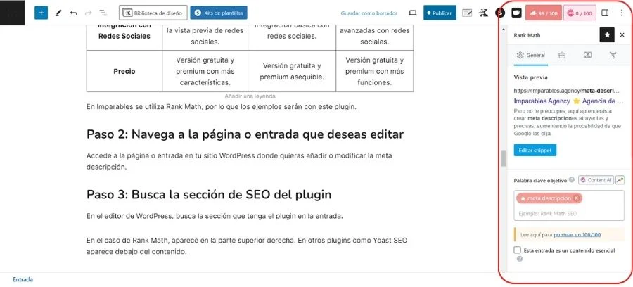 Cómo encontrar Rank Math en WordPress