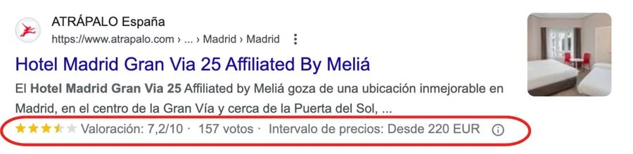 Implementación de datos estructurados para mejorar el posicionamiento SEO Técnico de un hotel