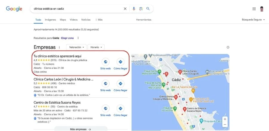 Que es el posicionamiento SEO para clínicas estéticas